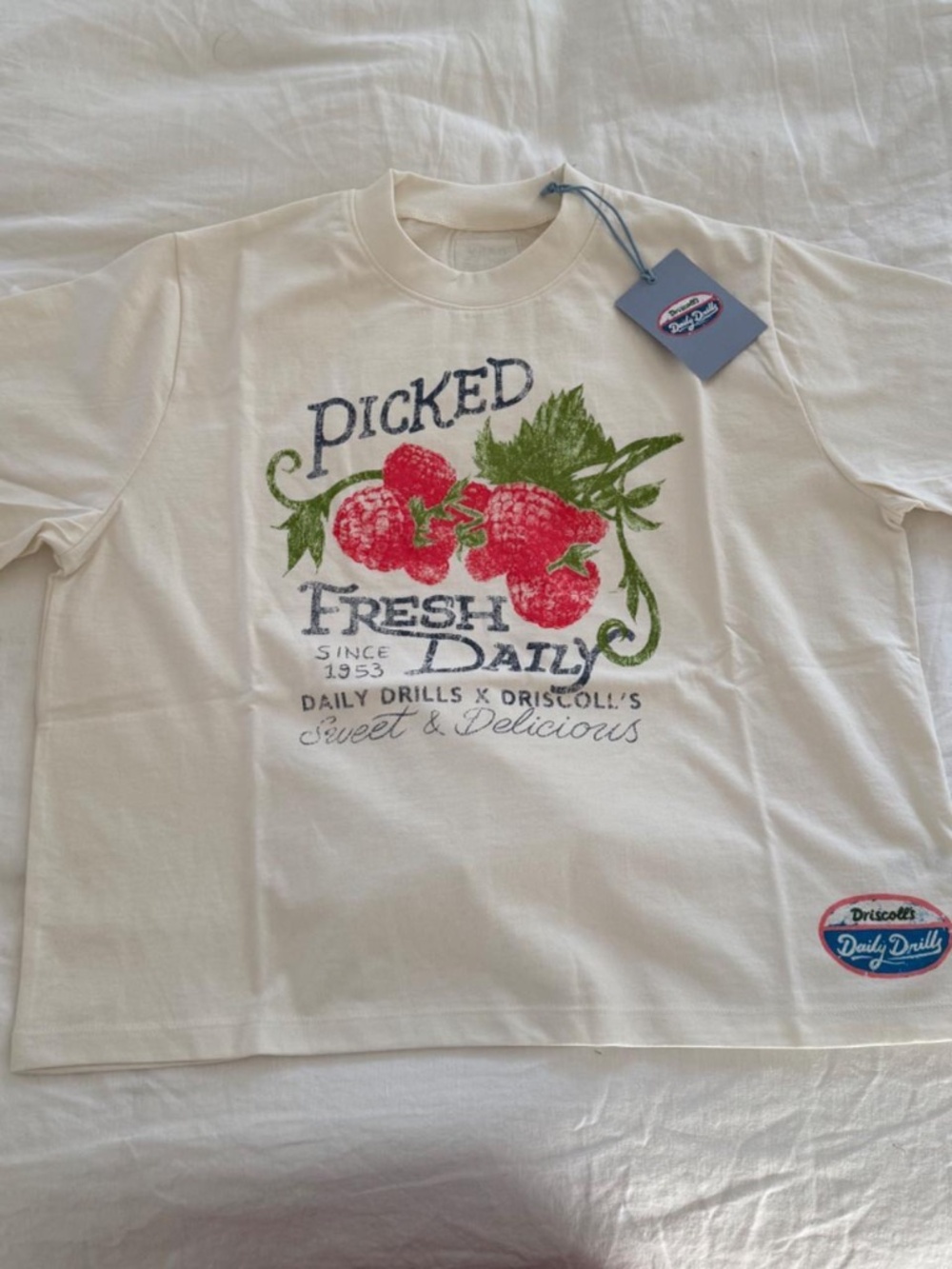 Brand New With Tags- Daily Drills Picked Fresh Daily Vintage Tee Driscoll's